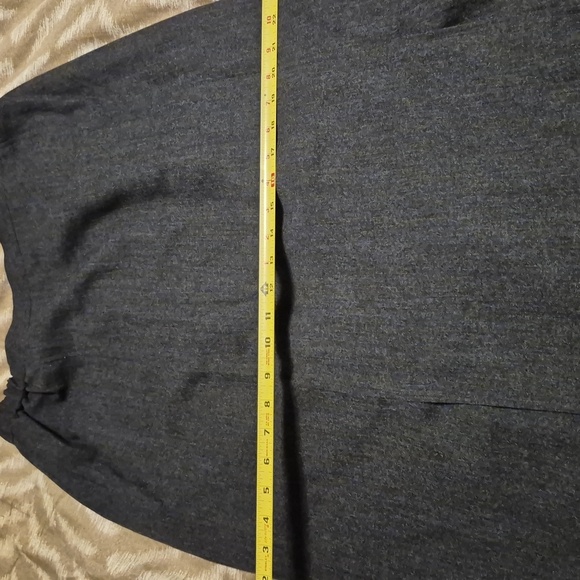 Vintage Elegant Gray Harve Benard Wool Long Skirt Size 14W - Picture 9 of 10